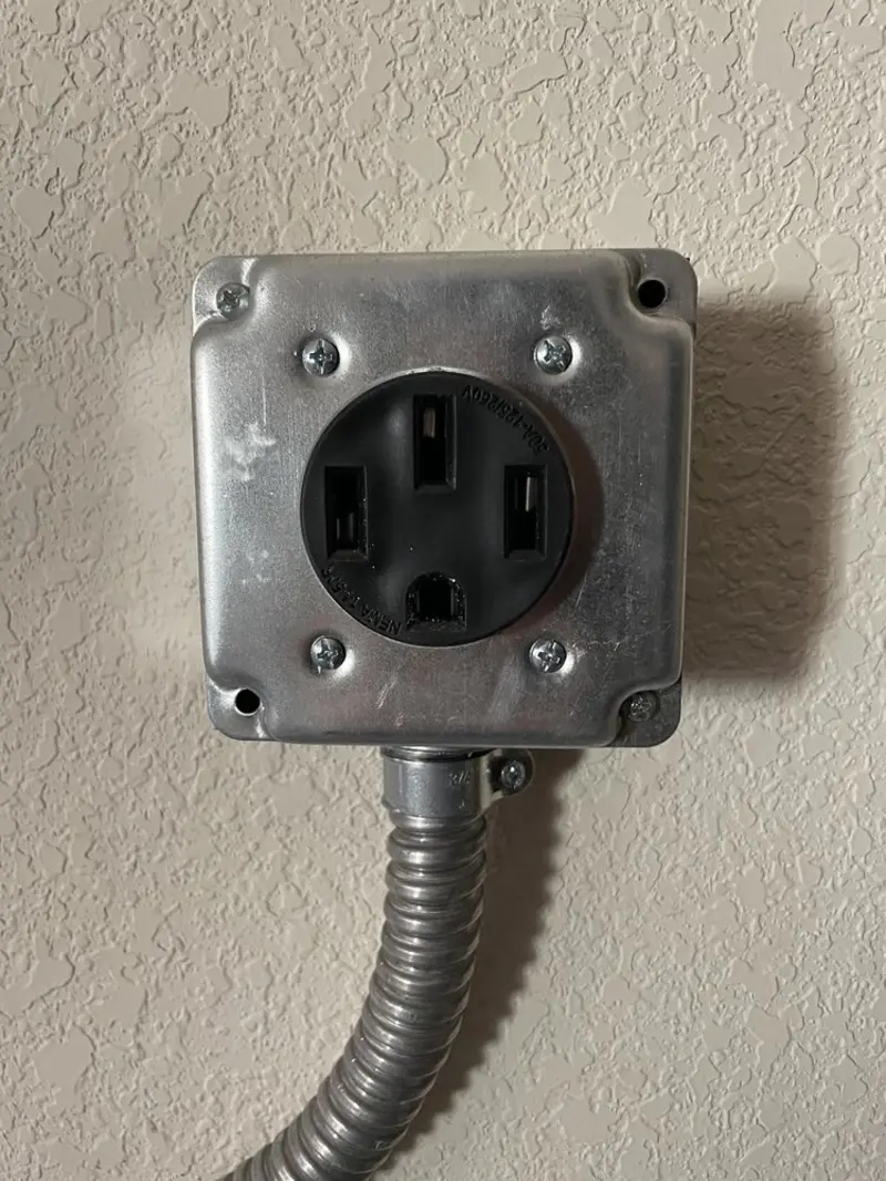 NEMA 14-50 outlet installed for Smart Home Electrical in Grand Terrace